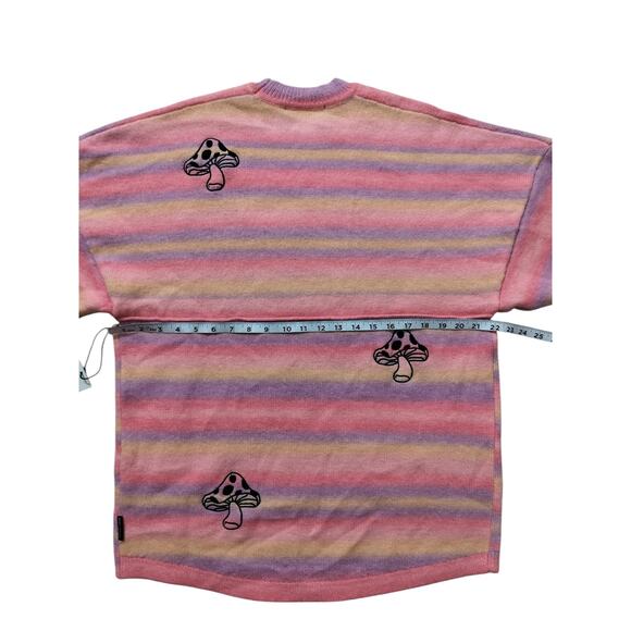 New Spirit Jersey Psychedelic mushroom knit oversized unisex sweater size S - Picture 9 of 12